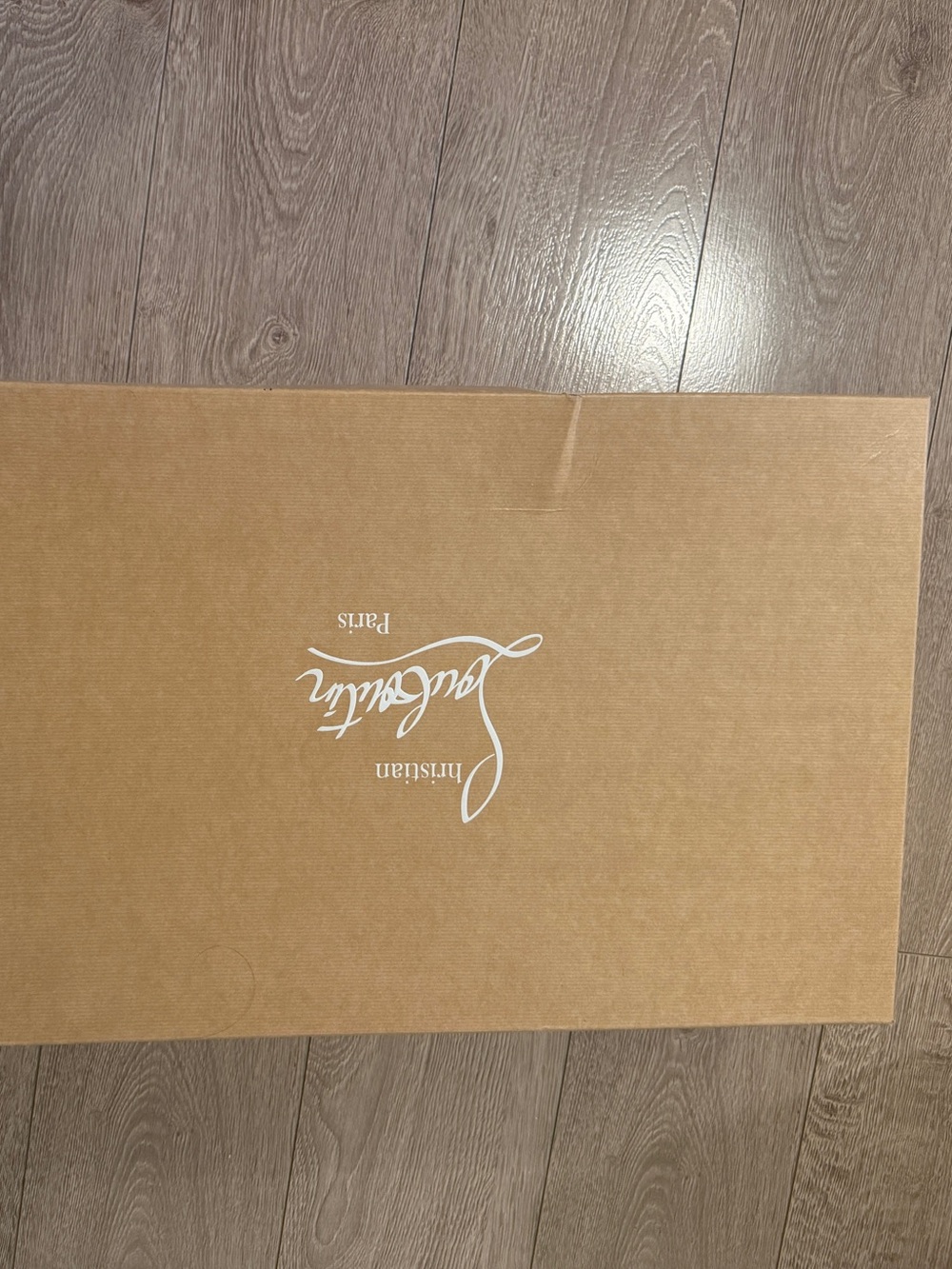 Christian Louboutin Brown Box with White Logo